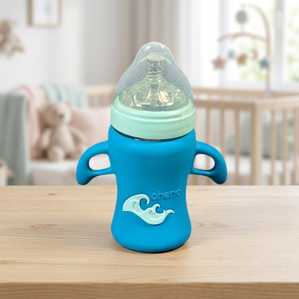 Aneno Anti-Colic Glass Feeder 240ml | BPA Free