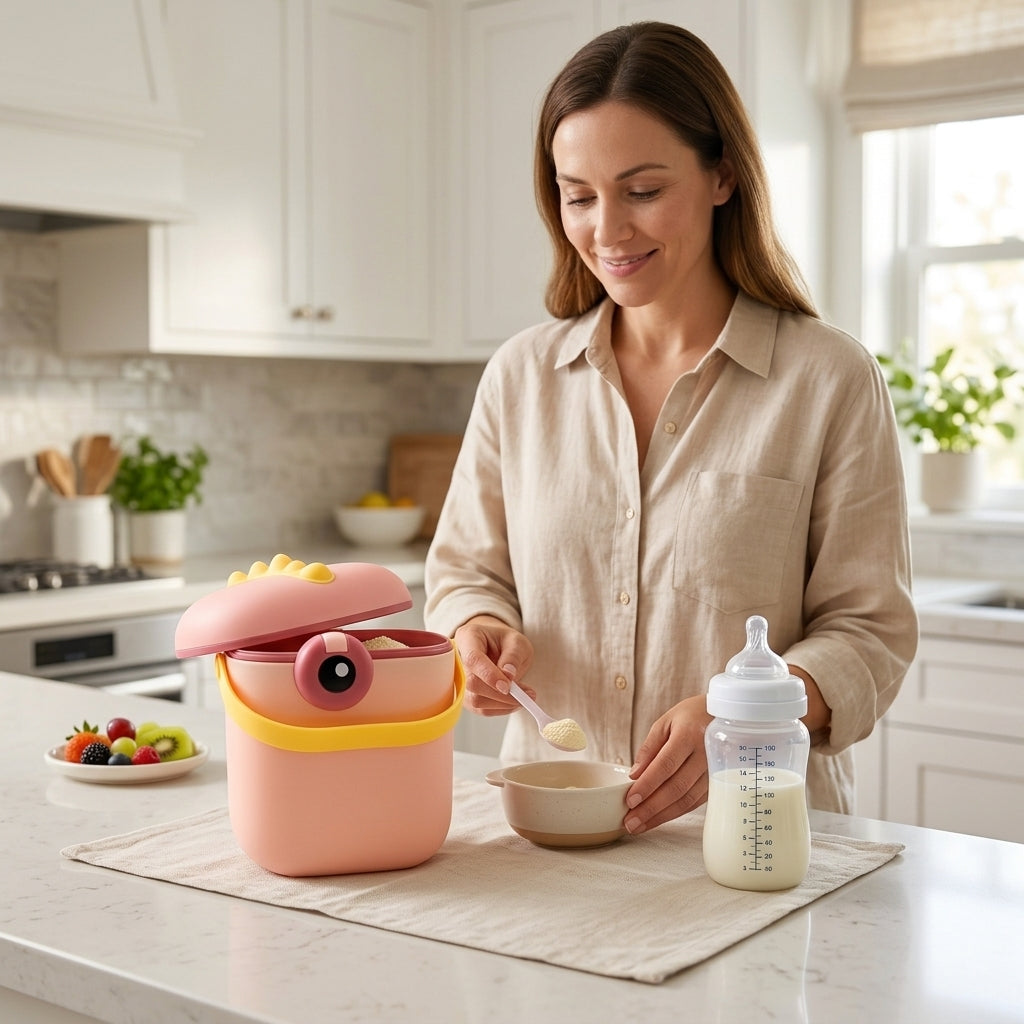 Dinosaur portable milk powder box