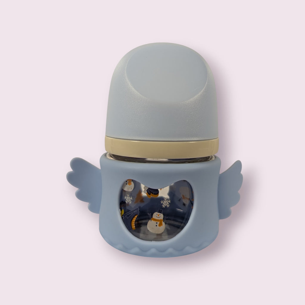 Premium Glass Feeder Small Wings – Blue – 80ml