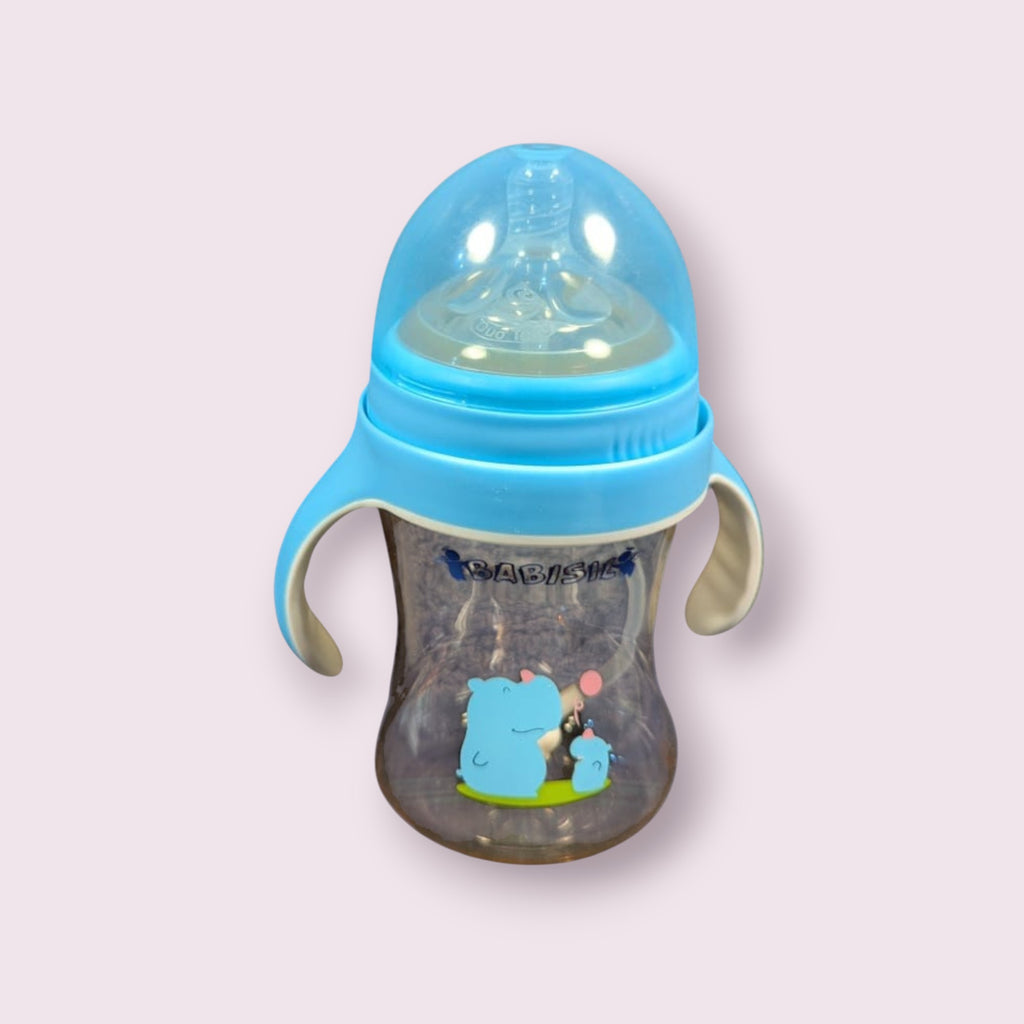 Babisil Extra Wide-Neck PPSU Feeding Bottle with Flexi-Straw – 300ml (10oz)