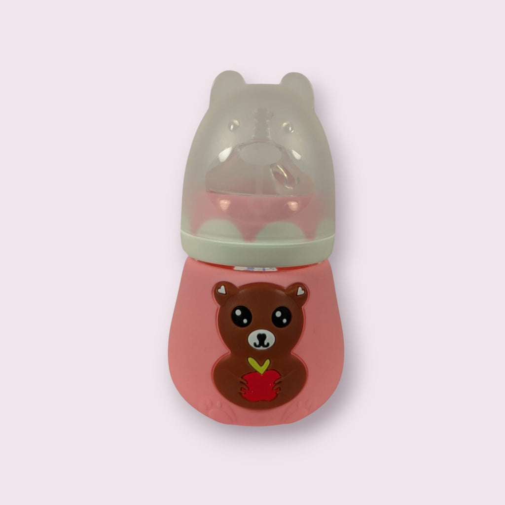 Blue Star Wide Caliber Glass Feeding Bottle – 100 ml