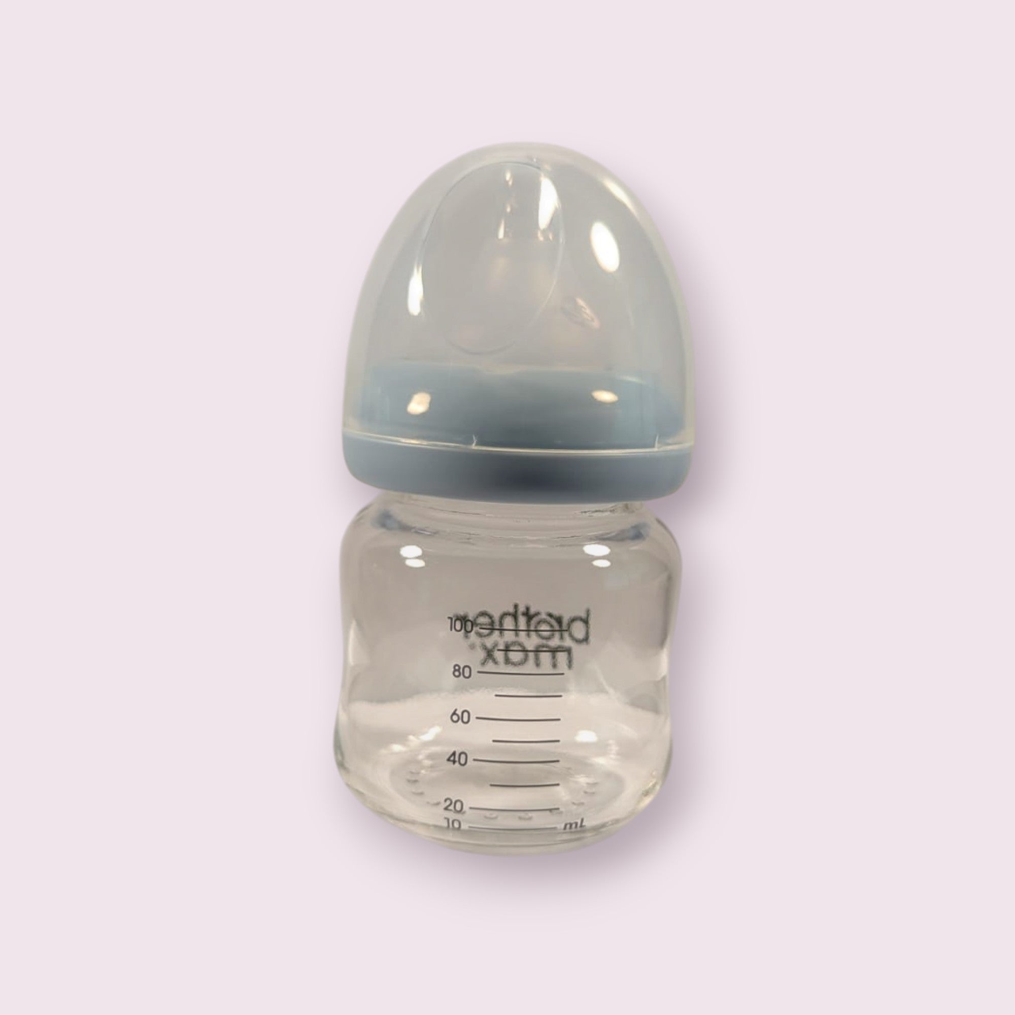 Brother Max New Born Glass Feeding Bottle – 100ml, BPA-Free & Colic-Friendly