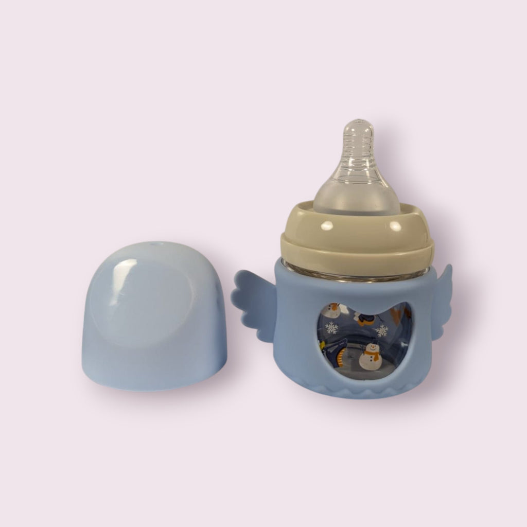 Premium Glass Feeder Small Wings – Blue – 80ml