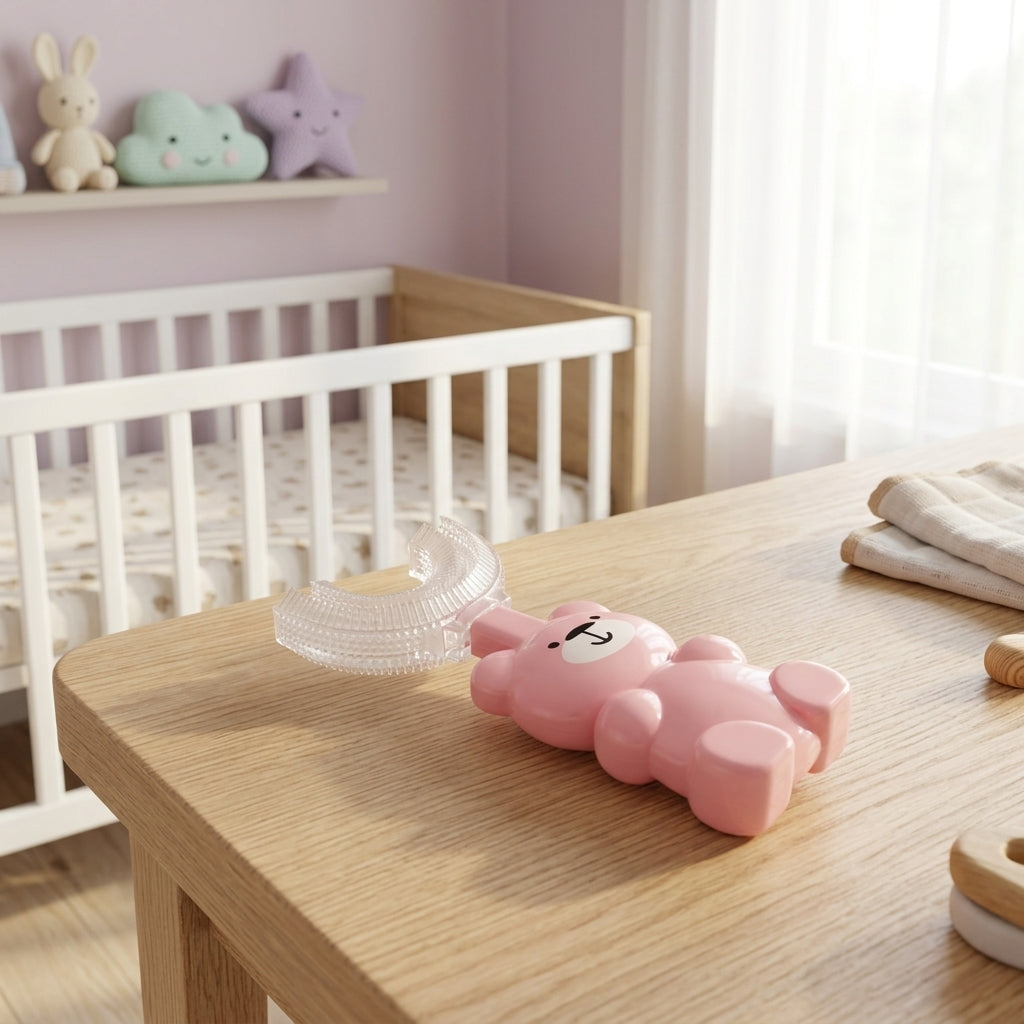 U shaped Silico Teething Brush