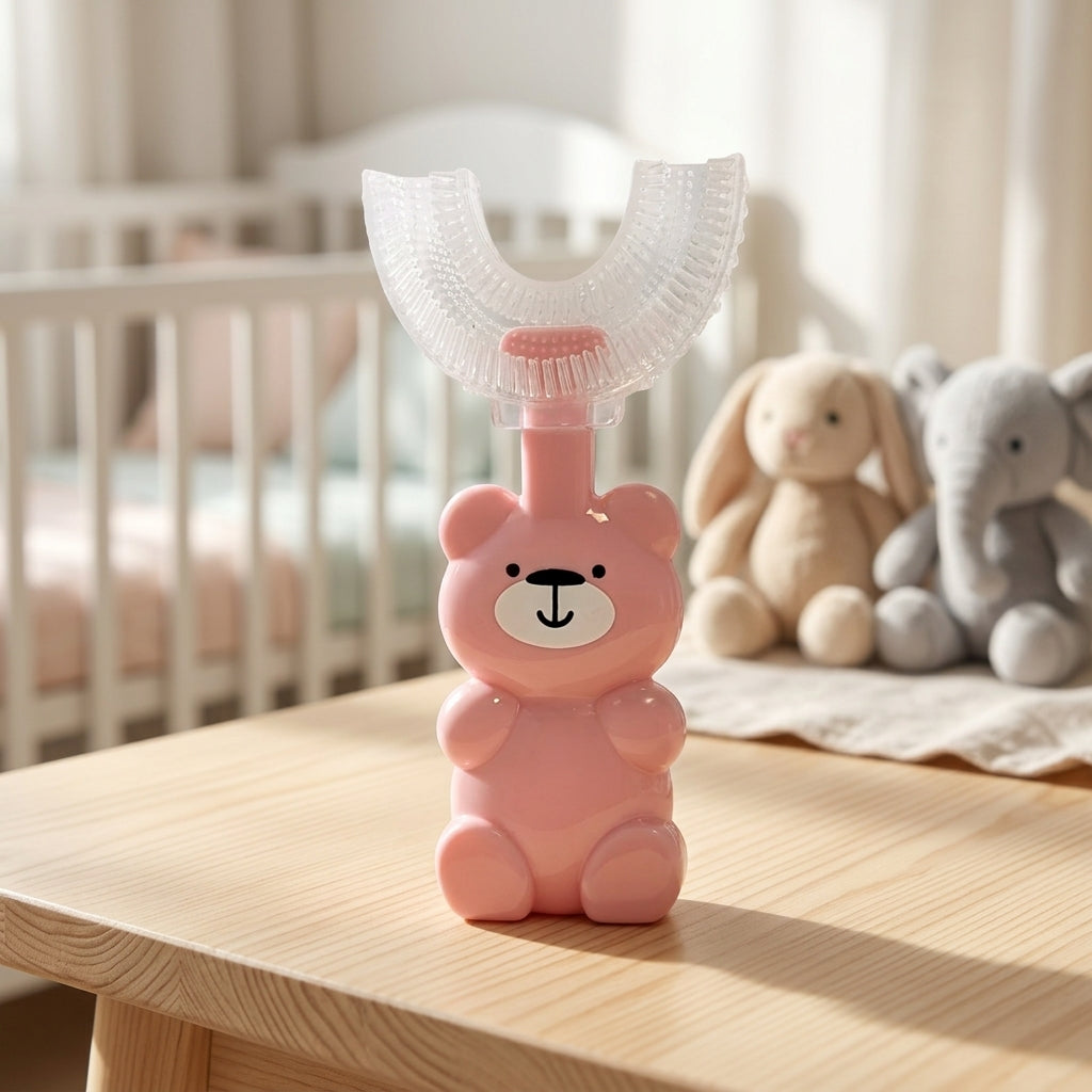 U shaped Silico Teething Brush