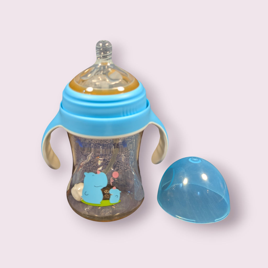 Babisil Extra Wide-Neck PPSU Feeding Bottle with Flexi-Straw – 300ml (10oz)