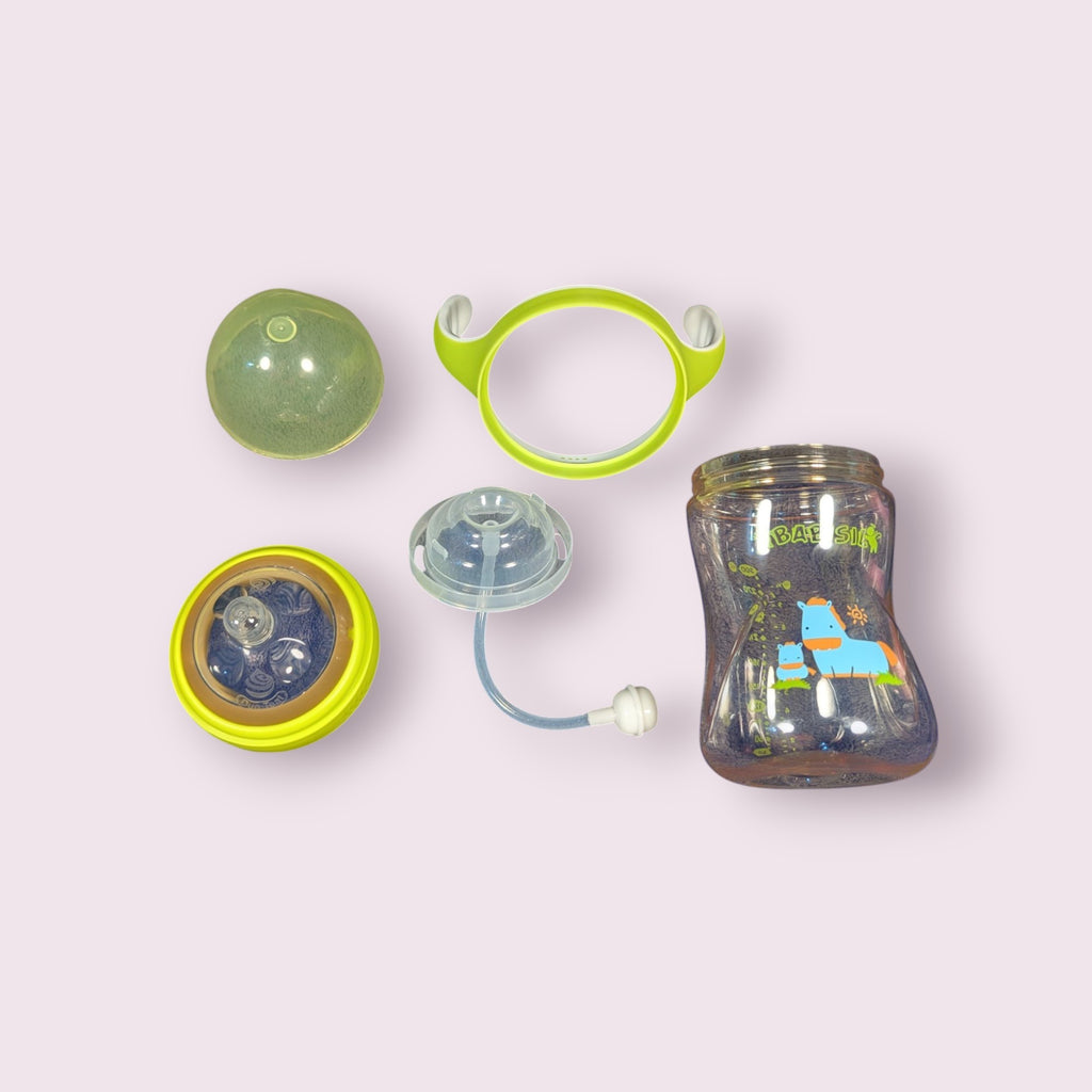 Babisil Extra Wide-Neck PPSU Feeding Bottle with Flexi-Straw – 300ml (10oz)