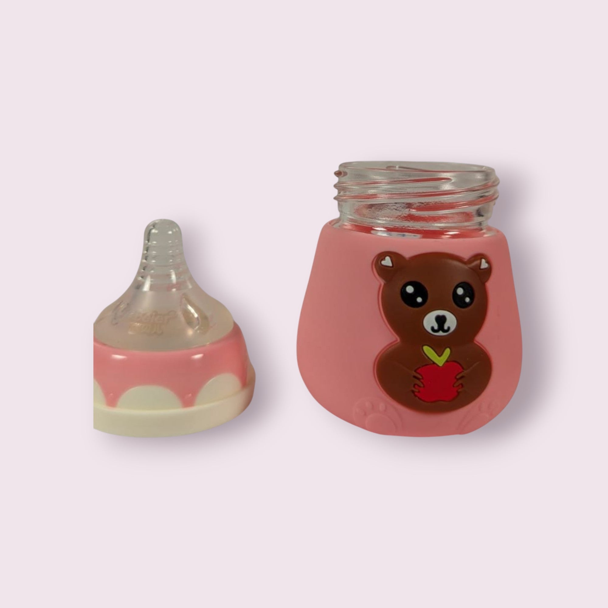 Blue Star Wide Caliber Glass Feeding Bottle – 100 ml