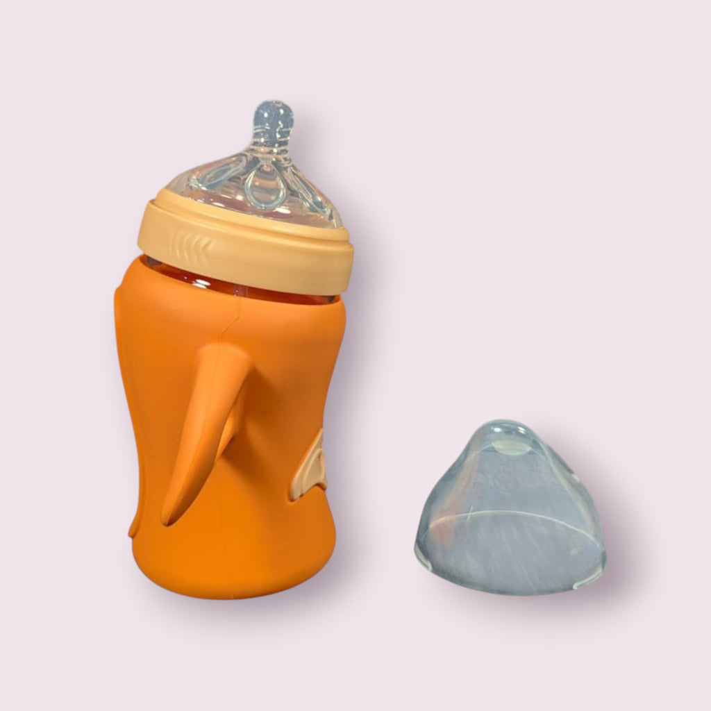 Aneno Baby Premium Glass Feeder – 240ml, Anti-Colic & Break-Proof Design