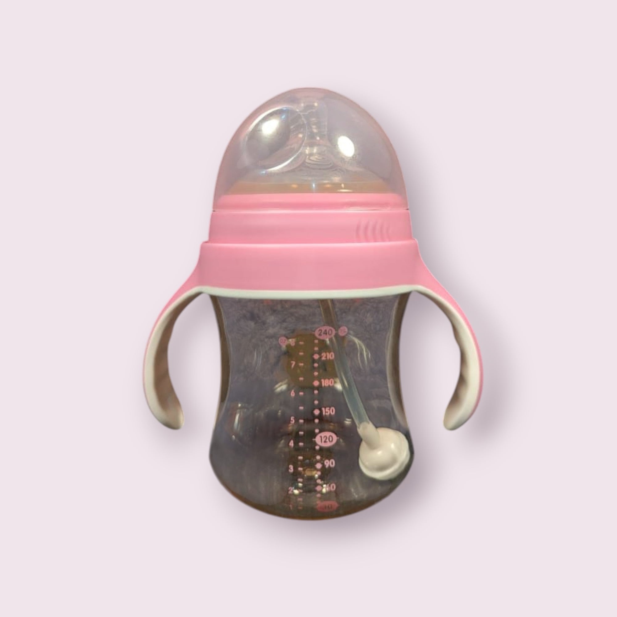 Babisil Extra Wide-Neck PPSU Feeding Bottle with Flexi-Straw – 240ml (8oz)