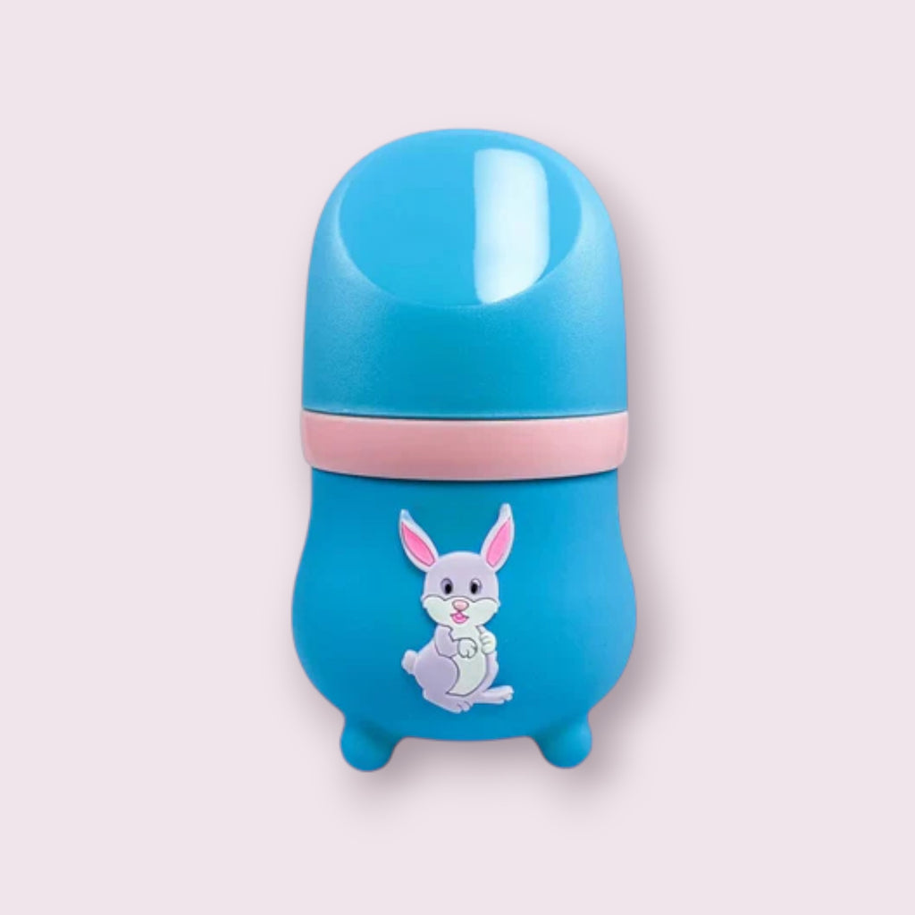 Rio Wide Caliber Glass Feeding Bottle with Rabbit Sleeve – 80ml, BPA-Free