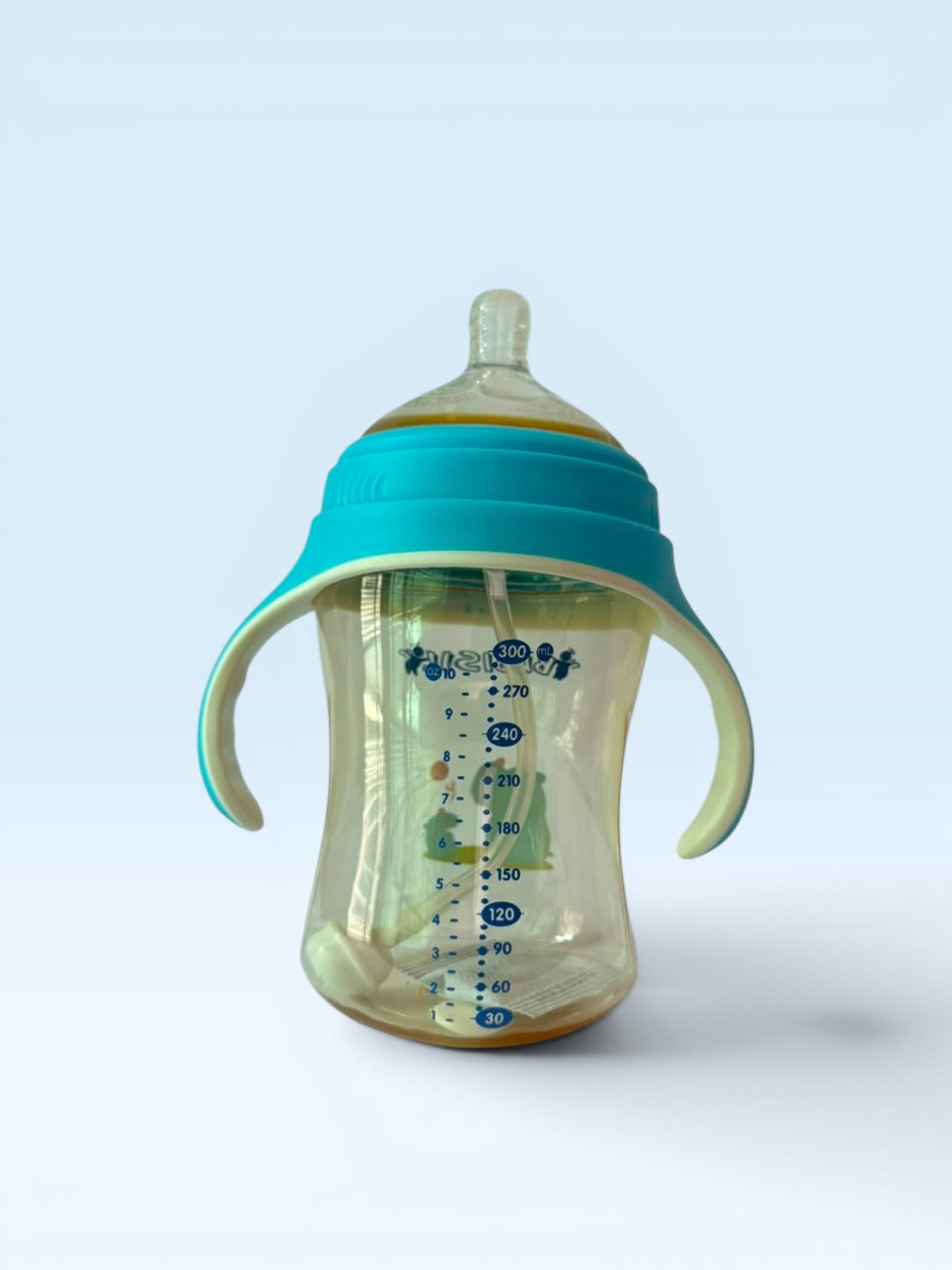 Babisil Extra Wide-Neck PPSU Feeding Bottle with Flexi-Straw – 300ml (10oz)
