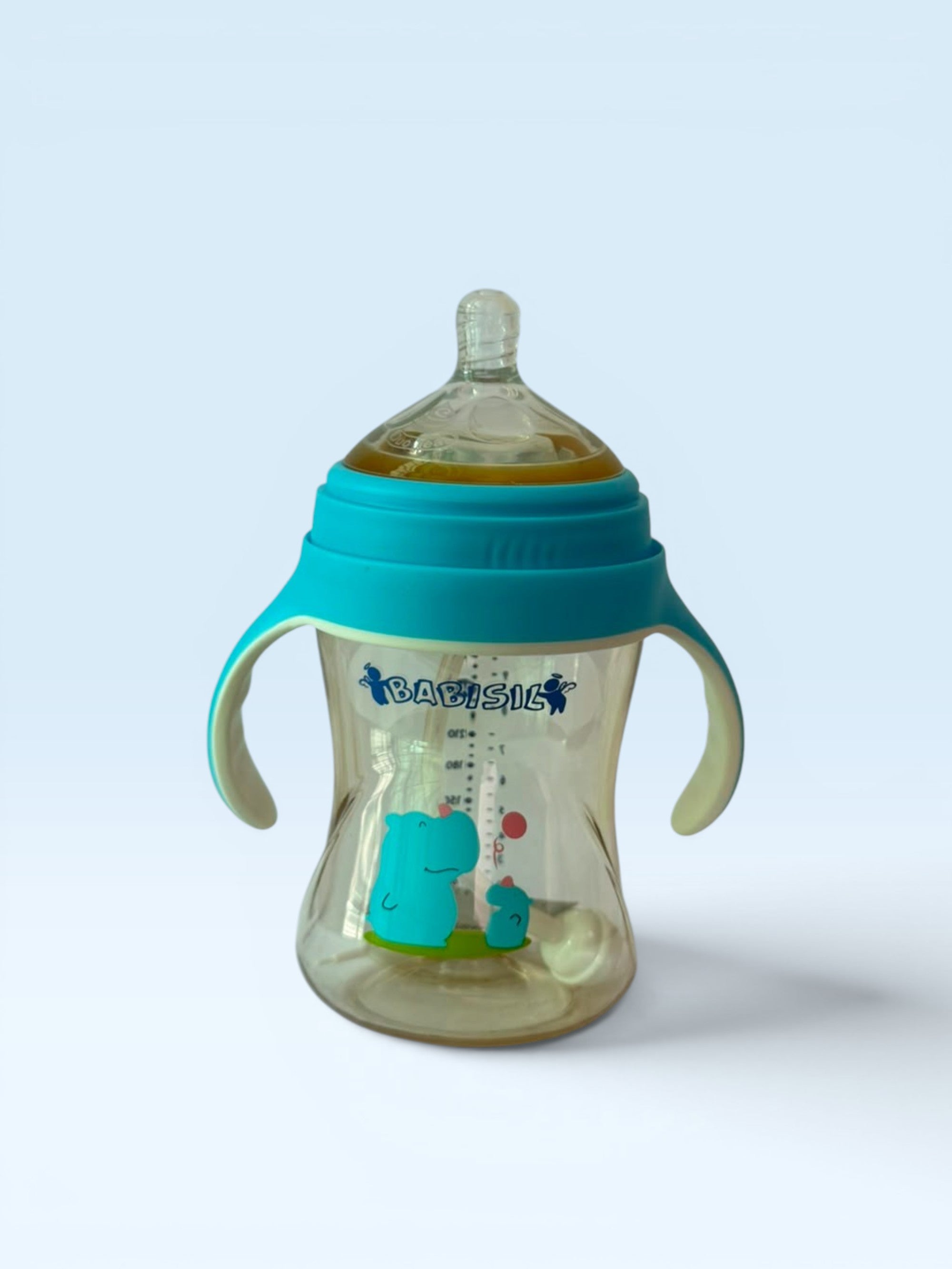 Babisil Extra Wide-Neck PPSU Feeding Bottle with Flexi-Straw – 300ml (10oz)
