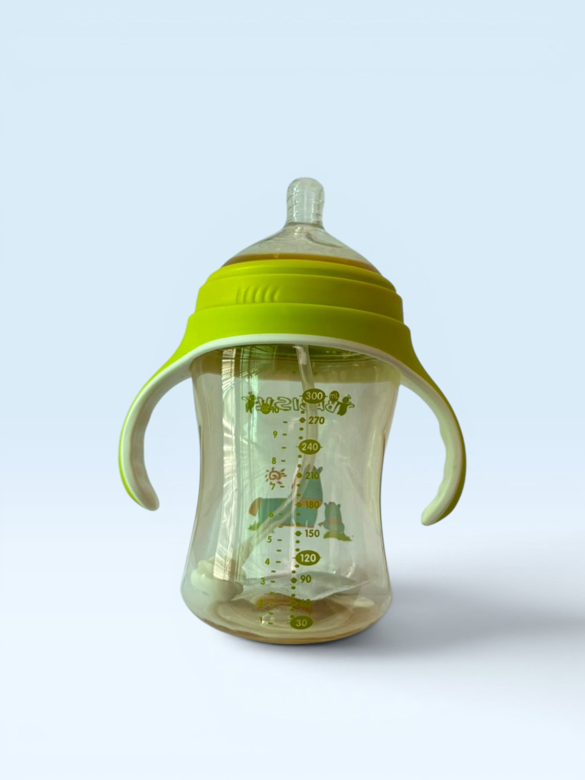 Babisil Extra Wide-Neck PPSU Feeding Bottle with Flexi-Straw – 300ml (10oz)