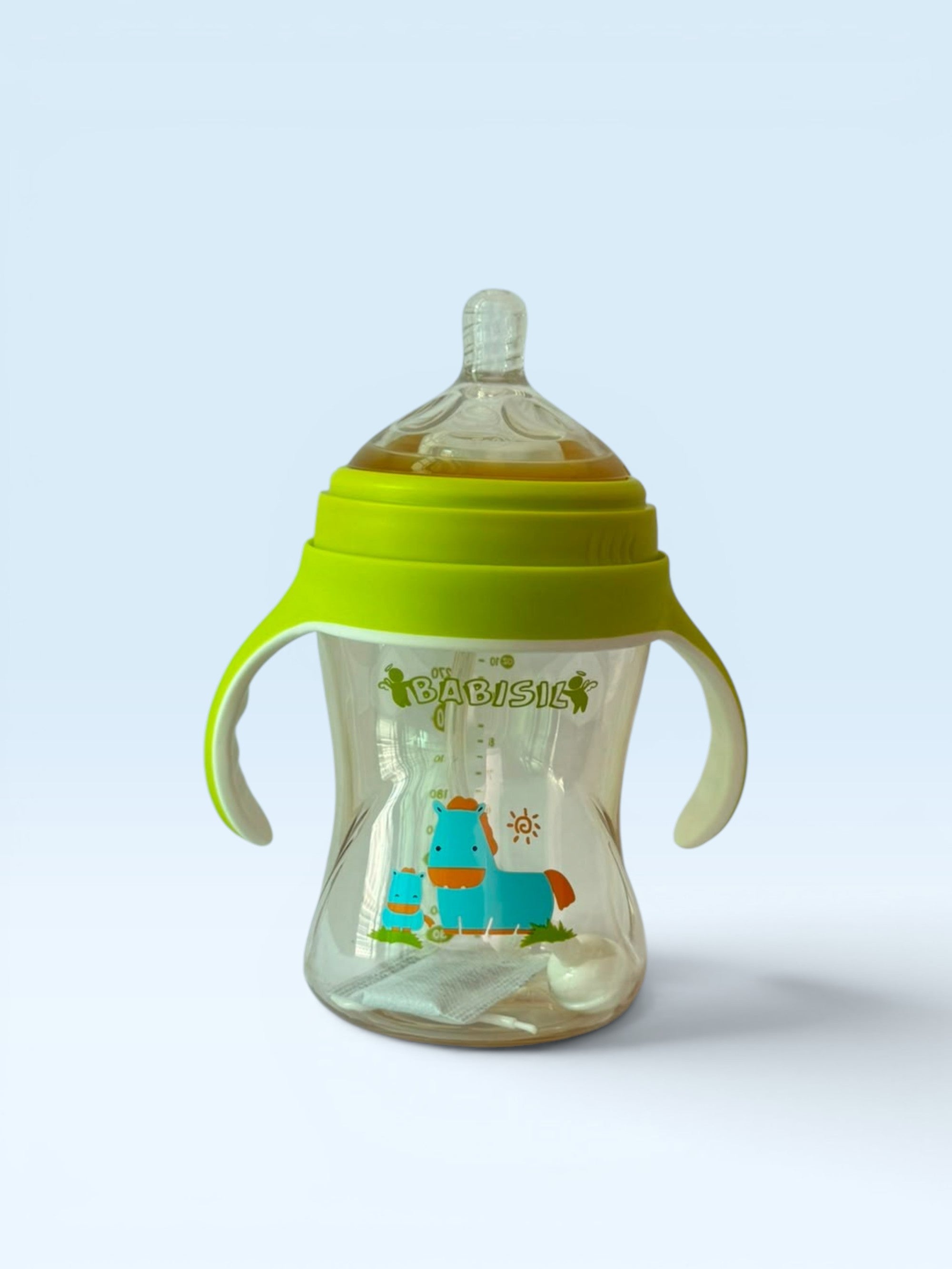 Babisil Extra Wide-Neck PPSU Feeding Bottle with Flexi-Straw – 300ml (10oz)
