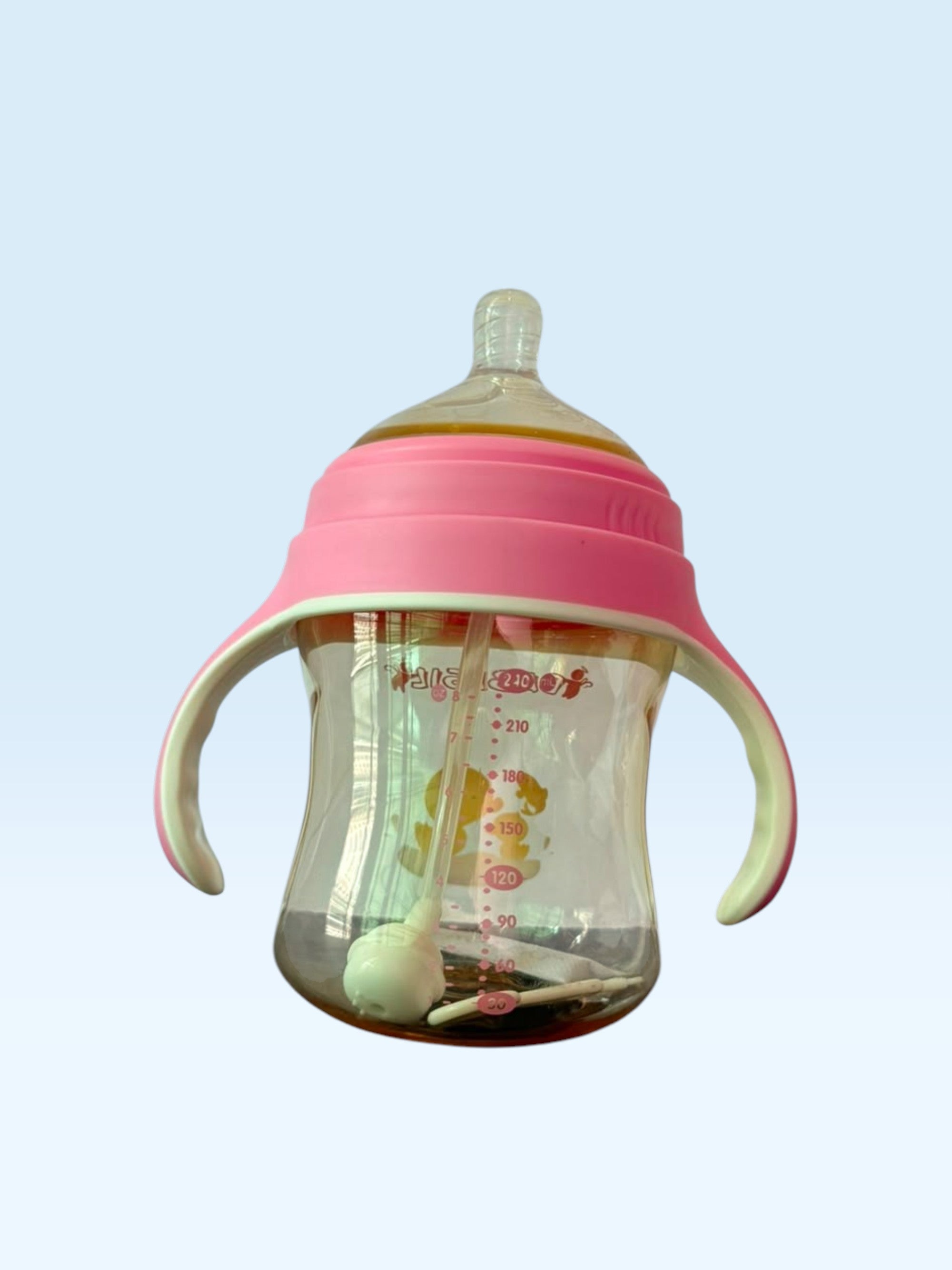 Babisil Extra Wide-Neck PPSU Feeding Bottle with Flexi-Straw – 240ml (8oz)