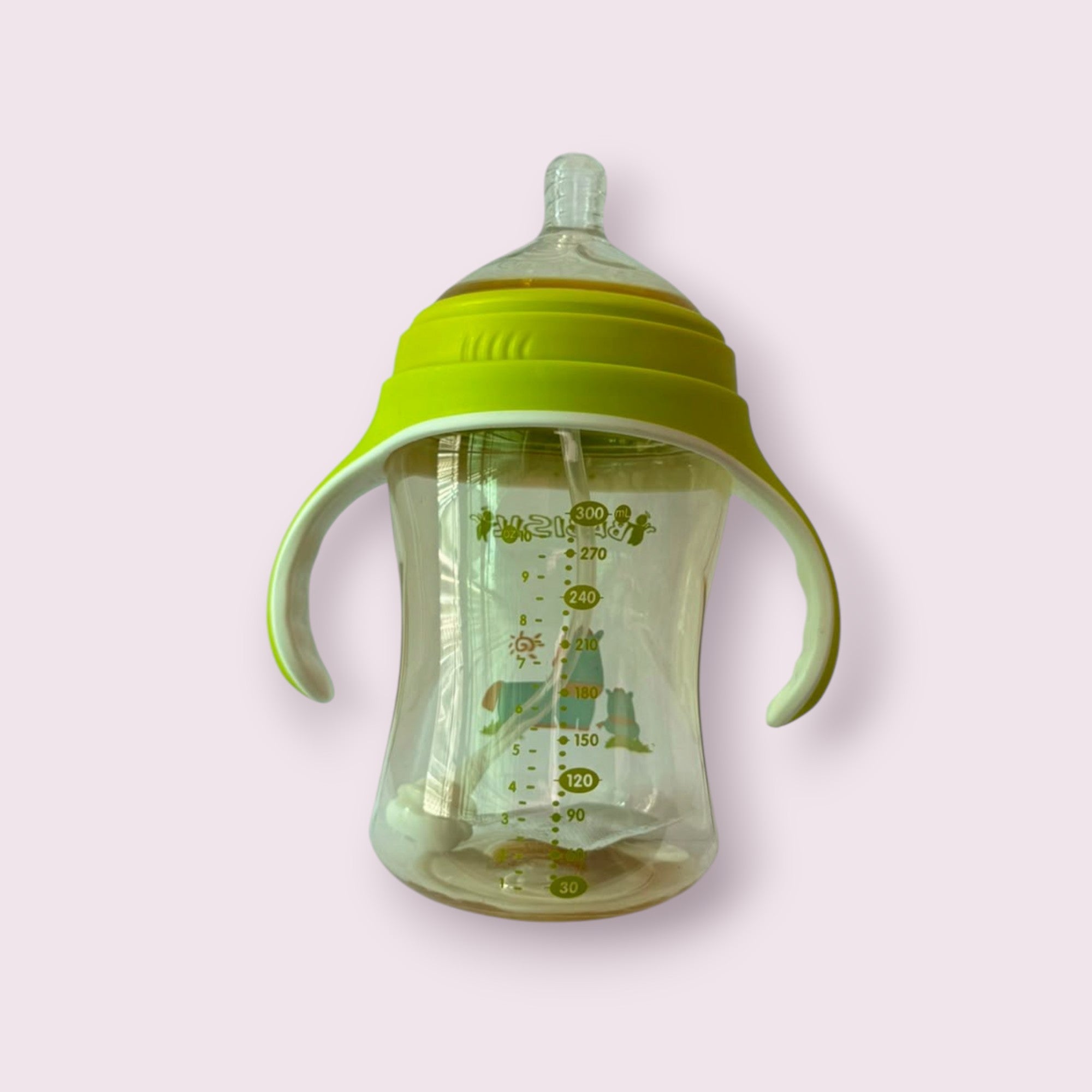 Babisil Extra Wide-Neck PPSU Feeding Bottle with Flexi-Straw – 300ml (10oz)