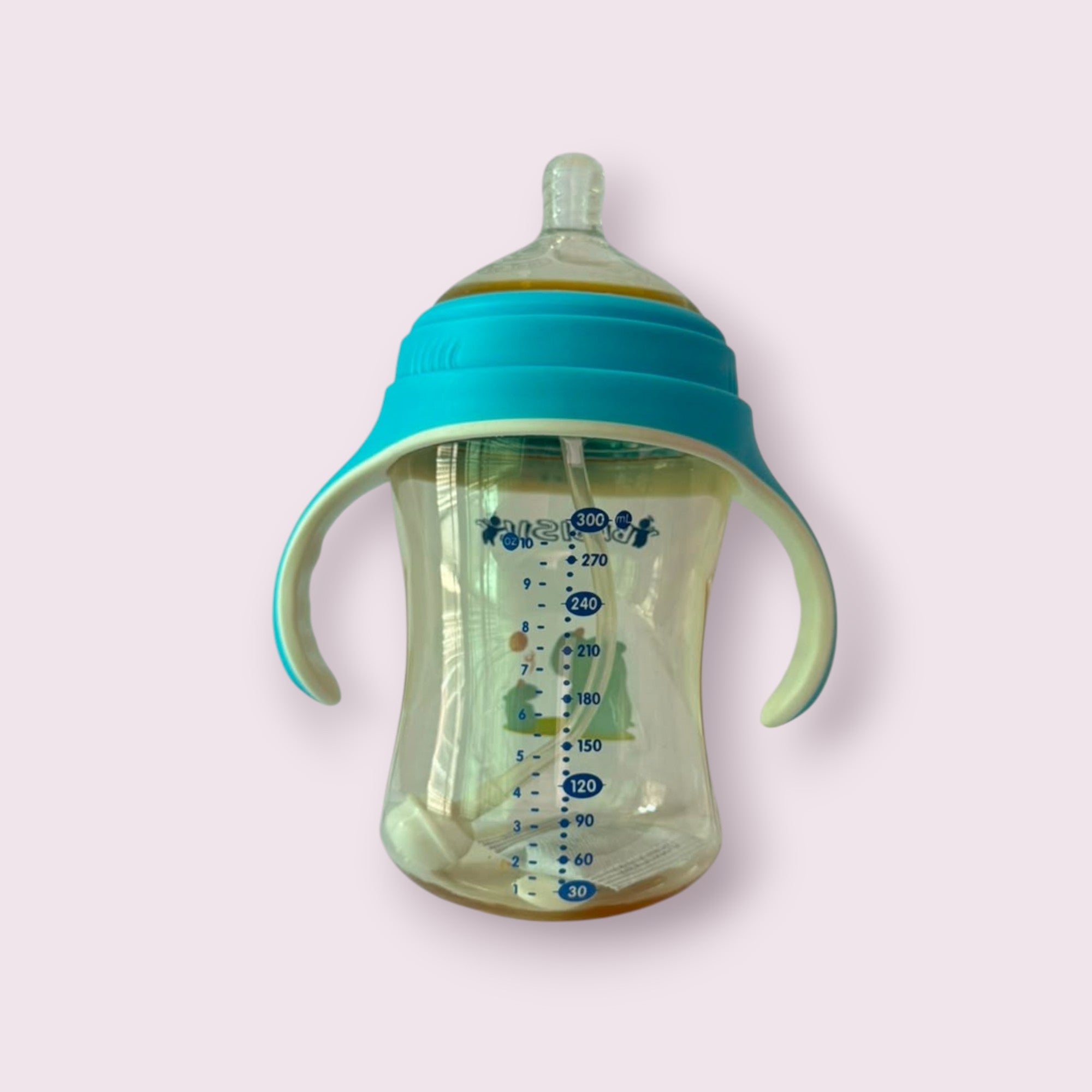Babisil Extra Wide-Neck PPSU Feeding Bottle with Flexi-Straw – 300ml (10oz)